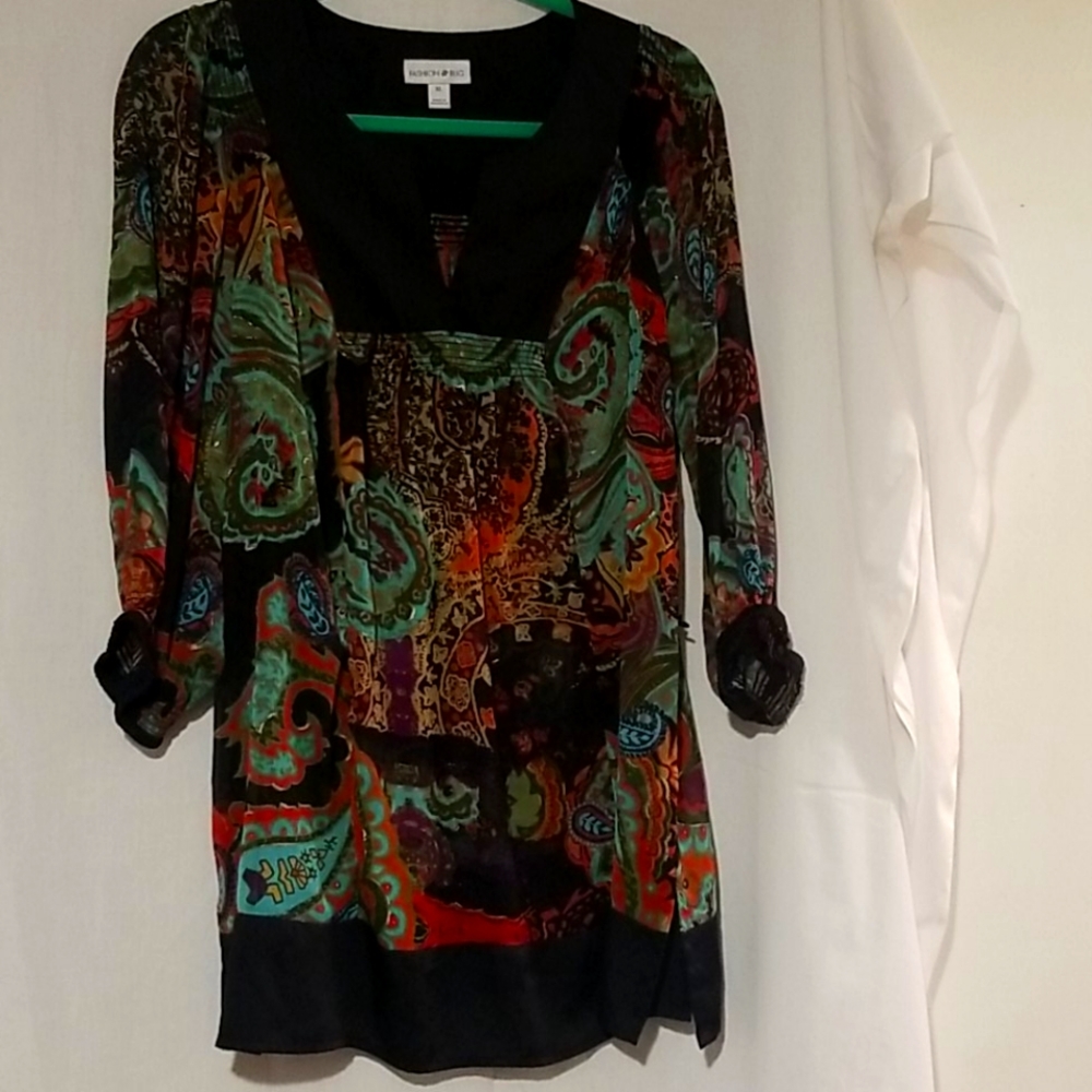 Multi color sheer shirt